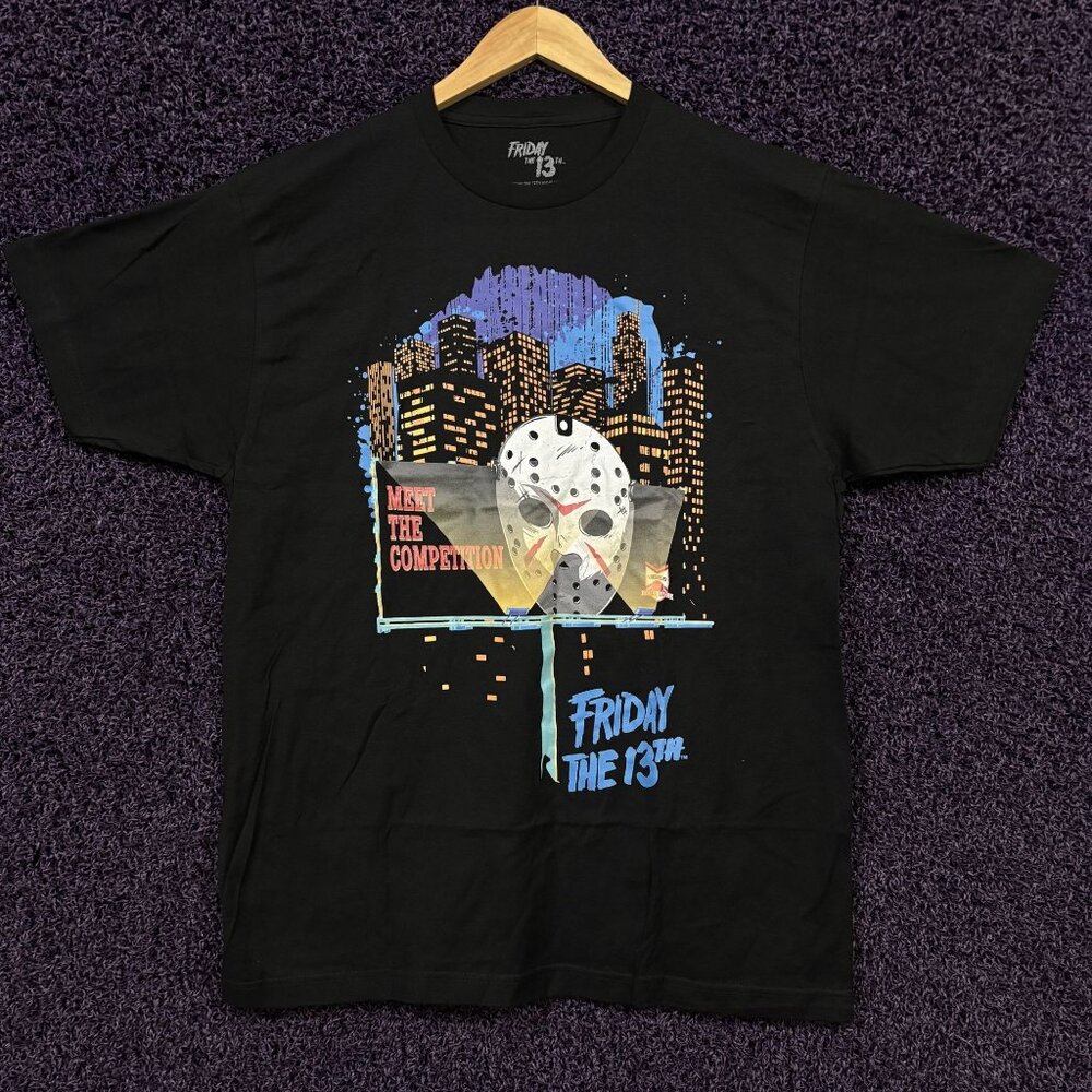 Friday The 13th Jason Voorhees Hockey League Movie T-Shirt L